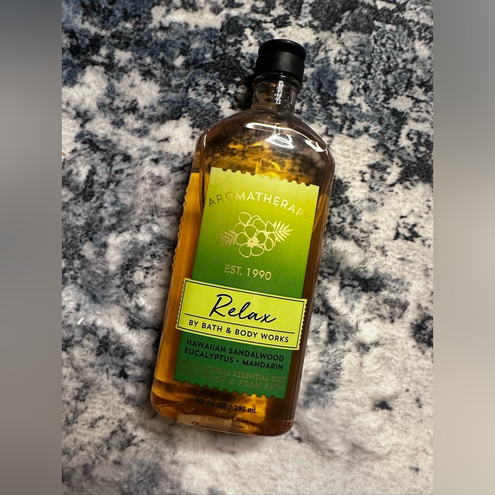 Bath and Body Works Aromatherapy Relax 10Fl Oz Body Wash/Foam Bath Brans New